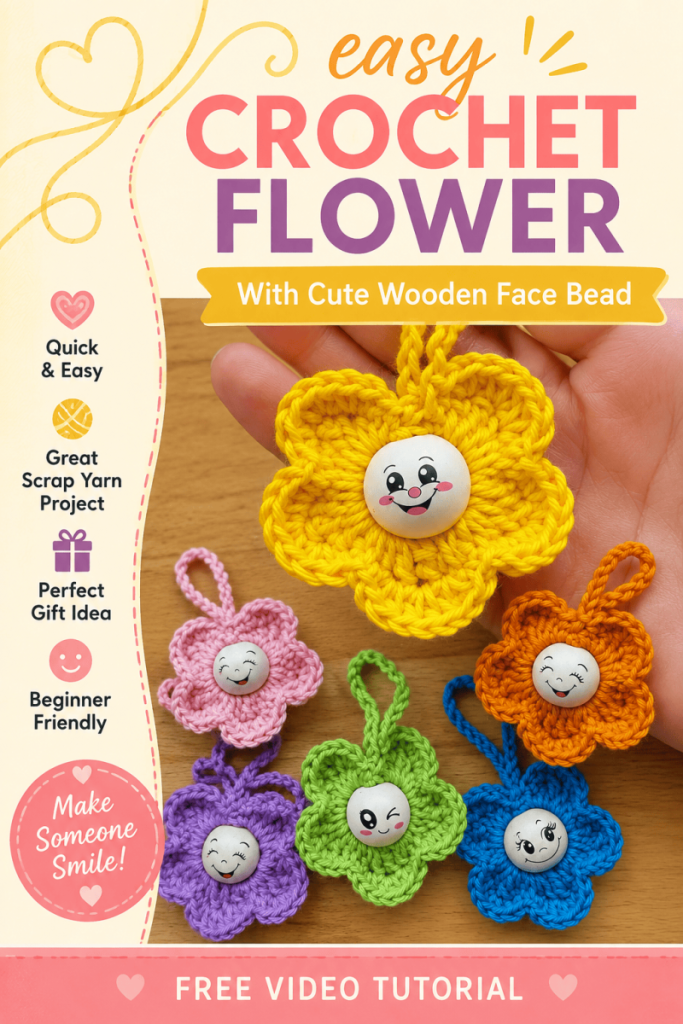 Crochet Flower Charm