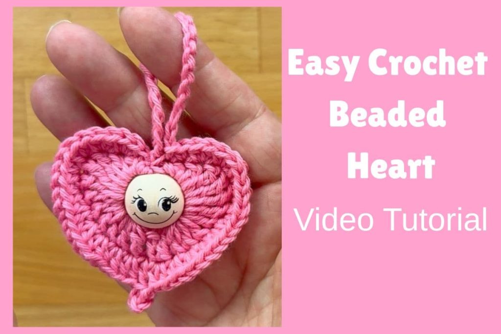 Crochet Beaded Heart